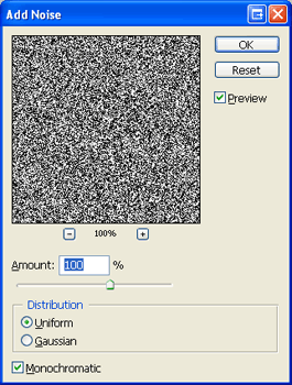 The Add Noise Tool The Add Noise Tool